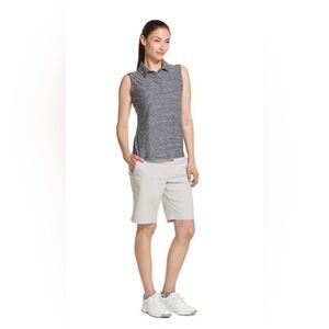 Izod Women's Sleeveless Golf Gray Top Medium